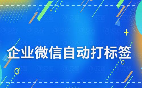 企業(yè)微信如何實(shí)現(xiàn)自動打標(biāo)簽