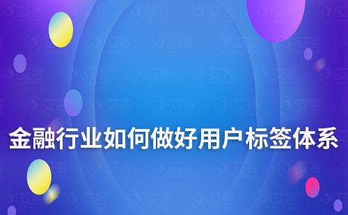 金融行業(yè)如何做好用戶標(biāo)簽體系