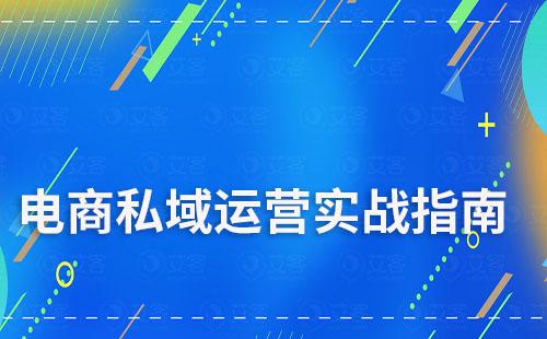 電商商家私域流量運(yùn)營(yíng)實(shí)戰(zhàn)指南