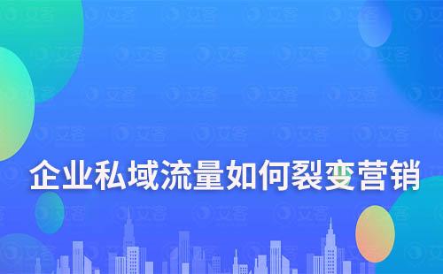 企業(yè)做私域流量如何做好裂變營銷