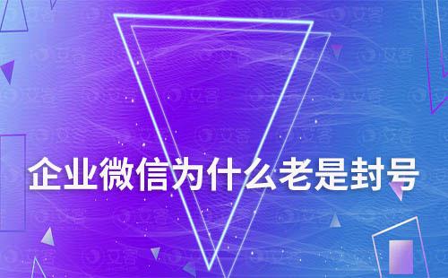 企業(yè)微信為什么老是封號(hào)