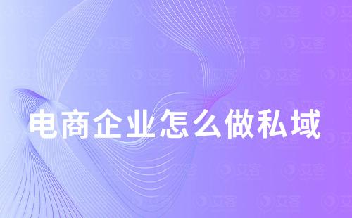 電商企業(yè)怎么做私域